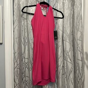 Wild Fable NWT Women's L pink, Rib Halter Neck Bodycon Mini Dress